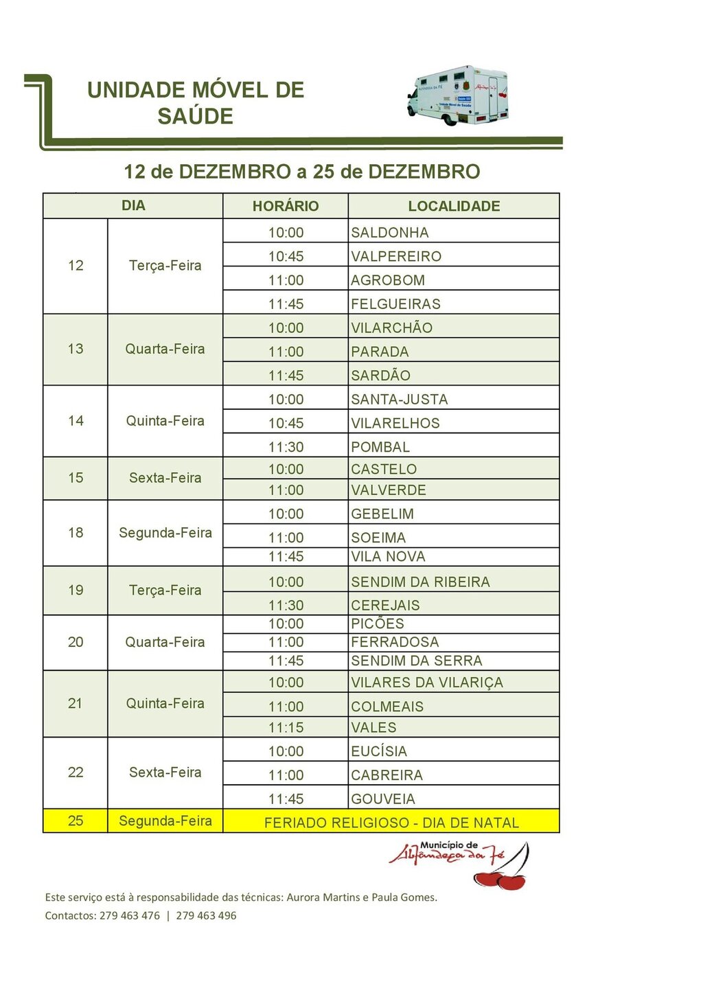 2Horário UMS 2023 12DEZ _25DEZ