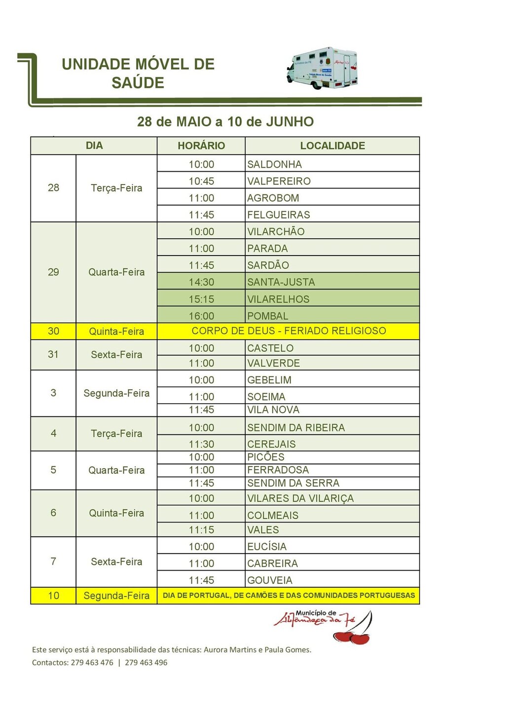 7Horário UMS 2024  28MAI_10JUNH