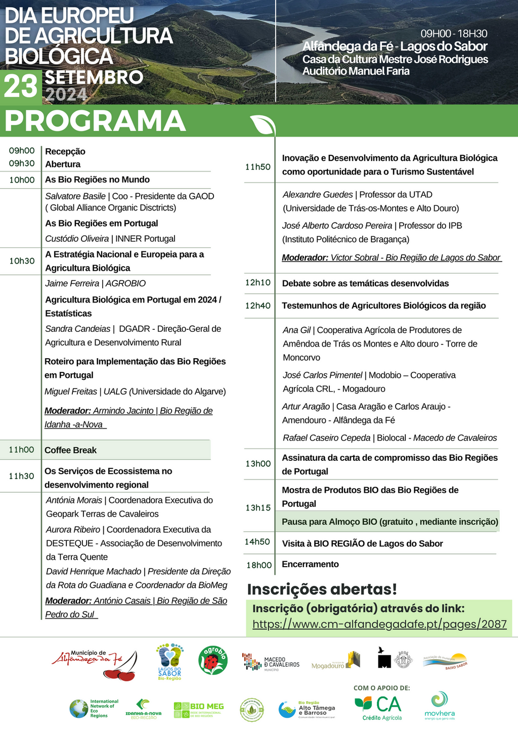 Programa - Dia Europeu de Agricultura Biológica 2024 (inscrição)