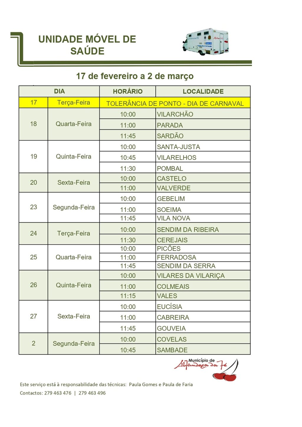 7Hor&aacute;rio UMS 2026 17FEV_02MAR&Ccedil;